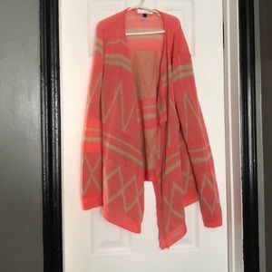 Pink and tan Aztec sweater